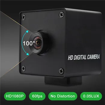 ELP 2-мегапикселова уеб камера с Full HD 1080P 30 кадъра в секунда, 60 кадъра в секунда 100 кадъра в секунда с безплатен драйвер щепсела и да играе USB мини камерата е без обектив с изкривяване Изображение