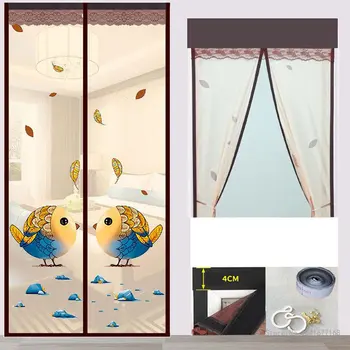 Лятна Врата завеса с магнитен екран, противомоскитная окото, Завеси против насекоми, Автоматична Закрывающаяся Окото, противомоскитная врата завеса Изображение