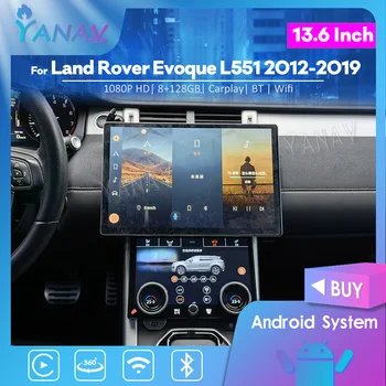 Автомобилното Радио, За да Land Rover Evoque L551 L538 2012-2019 Android GPS Навигация Мултимедиен Плеър Безжична Главното Устройство Carplay 2 Din Изображение