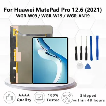 Оригиналът е За Huawei MatePad Pro 12,6 2021 WGR-W09/W19/AN19 Сензорен Екран Дигитайзер, Стъклен Панел Подмяна на LCD дисплея В събирането на Изображение