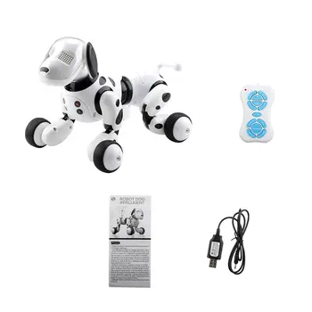 Робот-куче, електронен домашен любимец, интелигентно куче, играчка-робот, 2,4 G, умен безжичен говори с дистанционно управление, детски подарък За рожден Ден Изображение