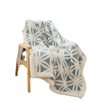 Клетчатое одеяло за легла, разтегателен диван в бохемски стил, Бланкет-легло, декоративен калъф за дивана в стил бохо, пледное одеяло Изображение