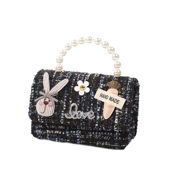 Нова Дамска чанта за Малки Момичета, скъпа чанта на Принцеси за деца, детска чанта-месинджър през рамо, чантата със заек Изображение