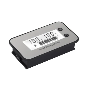 Водоустойчив монитор зареждане на батерията IPX7, тестер от Капацитета на батерията 7-100 В, м на температурата с един сигнал, бял екран Изображение