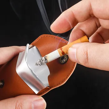 Преносима Кутия цигари, Имат Пепелник за Пушачи на Пури, Чанта за Съхранение на тютюневи пепел, Пожароустойчива чанта, изработена от PVC, без мирис, пътни плажни подаръци Изображение
