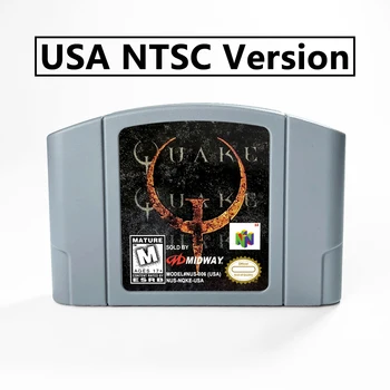 Quake 64 или Quake II, 64-битова игра касета САЩ NTSC версия или EUR PAL версия за конзоли N64 Изображение