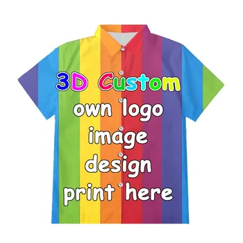 Здравейте, приятели, НАПРАВИ си сам, Създай свой собствен дизайн на мъжки тениски с 3D принтом, женски ризи, блузи оверсайз Изображение