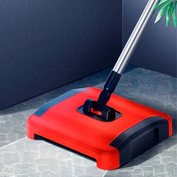 Домакински метач Автоматична метла за почистване на килими Електрическа метла За почистване на подове Ефективна въртящата се четка за почистване на 87HA Изображение