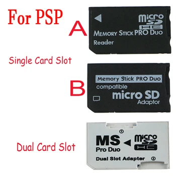 120шт Адаптер за карта с памет Micro SD TF flash-карта карта с памет MS Pro Duo за устройство за четене на карти PSP с една/две 2 слота Изображение