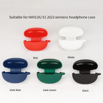 За HAYLOU X1 2023 Калъф Обикновен Силикон с пълна защита на ръбовете устойчив на удари Калъф за слушалки и Bluetooth за haylou x1 2023 калъф Изображение