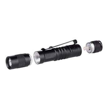 4X Фенерче-писалка, супер мини-малко фенерче AAA XPE-R3, led лампа, колан, джоб фенерче с кобур Изображение