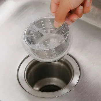 Кухненска мивка филтър окото 100 ъглови мивки мрежест филтър кошница чанта с кухненски инструмент аксесоари Изображение