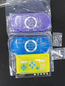 Висококачествен прозрачен калъф за игралната конзола PSP2000 под формата на миди, PSP 2000, комплект за подмяна пълен корпус с бутони Изображение