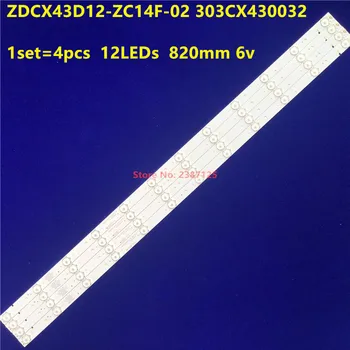 20 бр. Светодиодна лента RF-AD420E32-1201S-03 ZDCX43D12-ZC14F-02 303CX430032 LISTWA CX430M02 Pixel LE-4329 CX430DLEDM LC430DUY-SHA1 Изображение