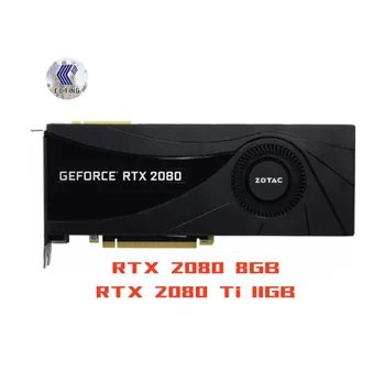 ZOTAC RTX 2080 8 GB RTX2080Ti 11 GB Видео карта GDDR6 352-Битова Детска графична Карта На NVIDIA GeForce RTX2080 PCIE3.0 GPU, за майнинга PC Изображение