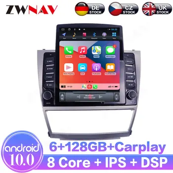 6 + 128 Android10 За Toyota Camry 2006-2012 IPS Приемник със Сензорен екран Автомобилен Мултимедиен Радиоплеер GPS Навигация С DSP Carplay Изображение