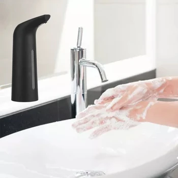 USB Безконтактен опаковка сапун, автоматично Устройство за измиване на ръцете, 400 мл, обхват на сензора 5 см за баня, кухня Изображение