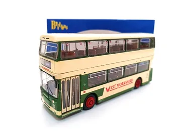 1:76 ДВУЕТАЖЕН автобус, модел на колата от сплав WY, метални играчки, отлитые под налягане, за деца, подарък hottoys Изображение