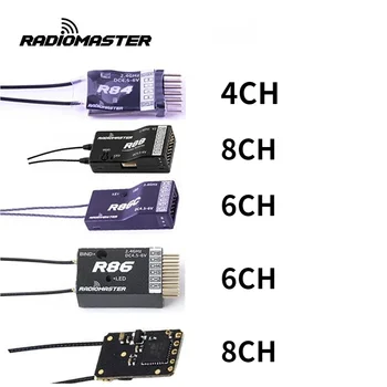 RadioMaster R81 R84 R86 R86C R88 2,4 Ghz Повече от 1 км SBUS Наноприемник, Съвместим с RC FPV DronFrSky D8 TX16S, Подкрепя Връщане на RSSI Изображение