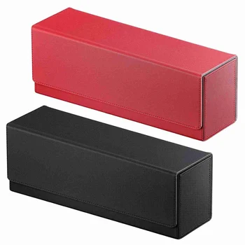 2 бр. кутия за съхранение на карти, кутия за съхранение на търговски карти на 400+ картички, кутии за съхранение на магически карти Изображение