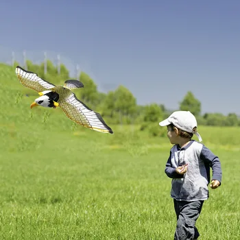 Електрически Летящ Орел Птица Играчка, Окачен Жично Орел Слот за Играчки Без батерии Изображение
