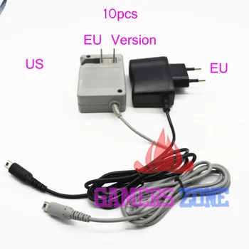 10шт Пътен адаптер за Зарядно устройство AC Power Plug EU за Nintendo 3DS DSi NDSi XL DSi LL Версия ЕС Изображение