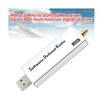 Приемник СПТ RSP1 от 10 khz до 2 Ghz USB2.0 от 12-битов ADC авиационен диапазон, който е съвместим с радио RSP1 HF AM FM-SSB, CW Изображение