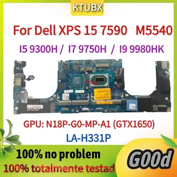 LA-H331P. За дънната платка на лаптоп Dell XPS 15 7590. Процесор I5 9300H, I7-9750H/I9-9980HK.Графичен процесор N18P-G0-MP-A1 (GTX1650) напълно тествани на 100% Изображение