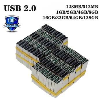 USB2.0 флаш памет 4/8/16/32 GB голям капацитет 64 GB 128 GB USB2.0 къс универсална такса U-диск продукти с чип pendrive Изображение