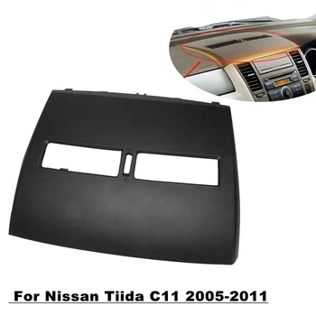 1 бр. автомобилен климатик на изхода Финишер-Таблото Вентилационни отвори за климатика за Nissan Tiida 2005-2011 черен Изображение