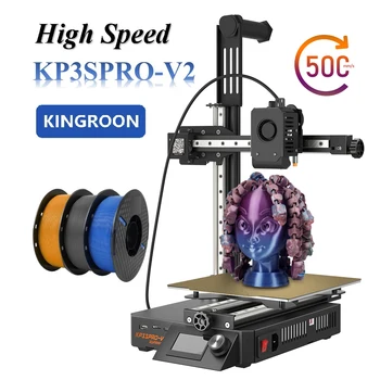 KINGROON KP3SPRO V2 3D Принтер Klipper Board Супер Бърз Печат Размер 200*200*200 мм Автоматично Изравняване на Обновената Сензорен екран KP3S Pro Изображение