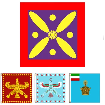 60х60 90х90 см Флаг Дерафш Кавиани късна империя Sasani от полиестер Флаг на Персите Кир Велики Имперски флаг на Иран Уали Адх Изображение