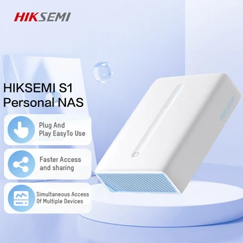 Сървър за съхранение на данни Hiksemi NAS S1, свързан към мрежата за споделяне на частен облак, за домашна подкрепа на HDD/SSD 2,5/3,5 инча, 12 TB, Макс. Изображение