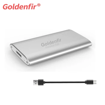 Преносим SSD устройство Goldenfir кратък тип USB 3.0 64 GB 128 GB, 256 GB, 512 GB И 1 TB Външен твърд диск Изображение