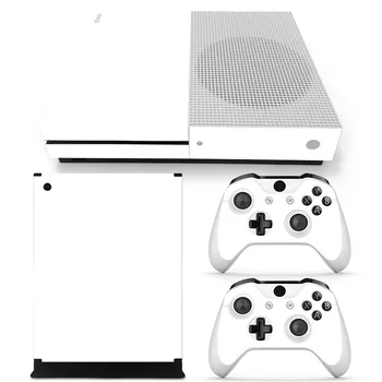 бял цвят Китай OEM / ODM Vinyl стикер върху кожата за Xbox One S за конзолата Xbox One S Стикер на кожата TN-XboxOneS-0377 Изображение