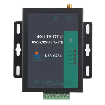 Световните диапазони на LTE 4G Модем RS232 RS485 за мобилен модем Промишлен Сериен LTE 4G Мобилен Modbus RTU за TCP Поддръжка ЮЕСАР-G786 Изображение