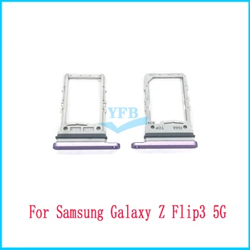 За Samsung Galaxy Z Flip 3 4 Flip3 Flip4 5G Слот за SIM-карти, титуляр на тавата за SD-карта, адаптер, резервна част Изображение