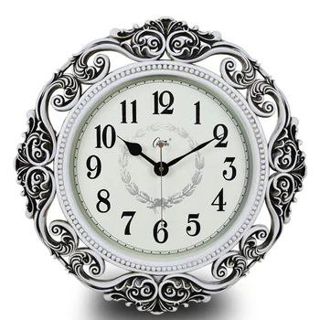 Голям 3d Дигитални стенни Часовници Съвременната Мода Сребърни Старинни Класически Безшумни Стенни Часовници Луксозно Монтиране на украса Reloj Pared AB50WC Изображение