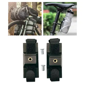 Титуляр адаптер за каране на велосипед бутилки, Монтажна база, Скоба за дограма, Гориво, черен за велосипед с черен скъп Аксесоар за велосипед, Тръба за седалка на мотоциклет Изображение