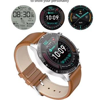 Мъжки смарт часовник с HD-екран, полносенсорный следи кръвното налягане, сърдечната честота, женски смарт часовници за фитнес GT2, водоустойчив IOS Android Изображение