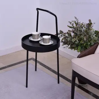 Приставной масичка холна маса приставной маса кръгла малка масичка за кафе ъглов диван няколко мобилни прости скандинавските модерни легла приставной масичка мебели Изображение