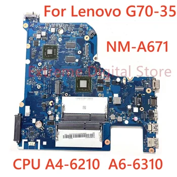 Лаптоп Lenovo G70-35 дънна платка NM-A671 с процесор A4-6210 A6-6310 100% тествана напълно Изображение