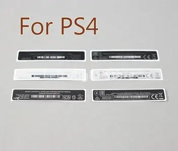 500 бр. за Playstation 4 PS4, корпус контролер, тънка черна задната етикет, стикер, етикети, печати, OEM Изображение