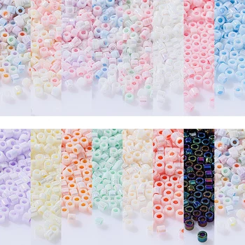 2 мм многоцветни перли, леки стъклени мъниста, свободно разположени мъниста за бродерия, производство на бижута, медальони 