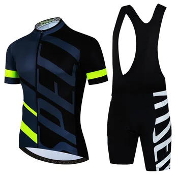 Нов летен костюм от Джърси за колоезденето 2023 г. Дишаща велосипедна облекло за колоездене с къс ръкав и Спортен комплект за колоездене за мъже камизы Изображение