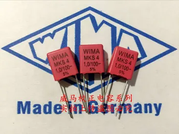 2020 гореща разпродажба 10 бр./20 бр. Германия WIMA MKS4 1,0 ICF 1 ICF 100 105 100 НА P: 7,5 мм Аудио кондензатор Безплатна доставка Изображение