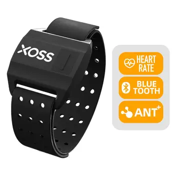 Монитор с датчик на сърдечен ритъм XOSS Arm, превръзка на ръката си, каишка за ръка, Bluetooth ANT + Безжичен сензор за здраве и фитнес, интелигентен мотор за GARMIN Изображение