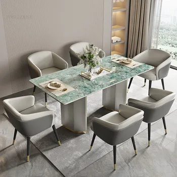 Леки Луксозни Трапезни столове с облегалка, Модерен Стол, творчески потребителска маса за хранене, стол с гъба, за да скача, Мебели за трапезария Изображение