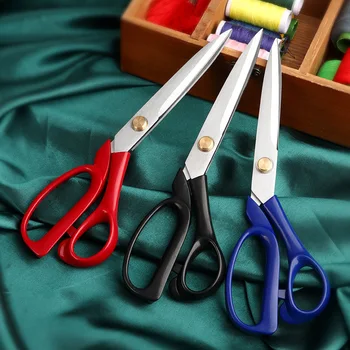 Битови портновские ножици за рязане на кожа, машина за шивачи от неръждаема стомана, плат за шивашки инструмент за шивачки Изображение