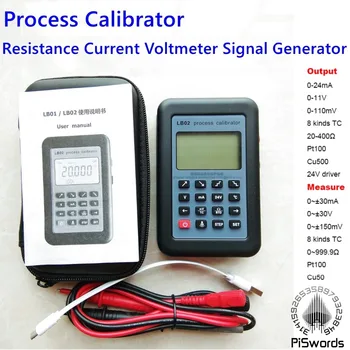 Волтметър ток съпротива Генератор на сигнали Калибратор на технологичния процес източник 4-20 ma/0-10 В/mv LB02 Изображение